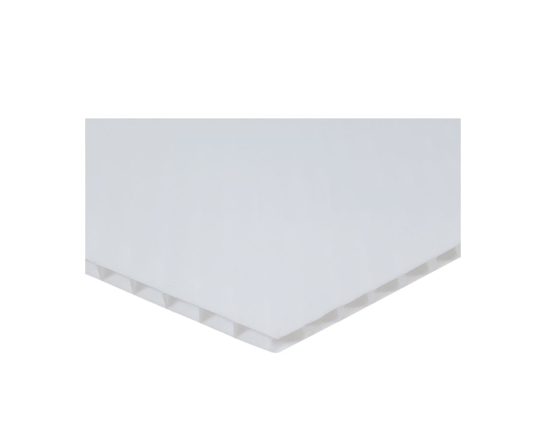 პოლიკარბონატი 10 მმ "HAN " 2100mmX3000mm ოპალი (თეთრი ) — პოლიკარბონატი